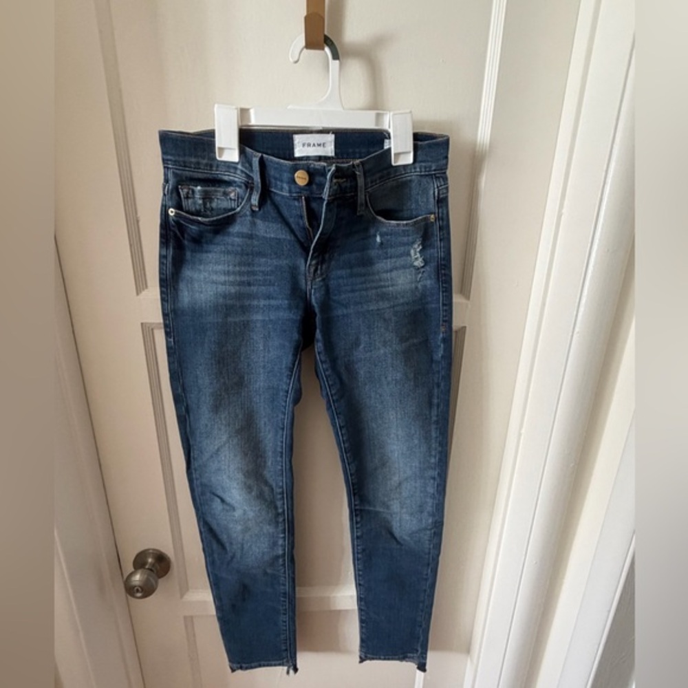 Frame Le Garçon Denim Women's Skinny Leg Jeans - Indigo